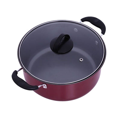 Factory Direct Sale Cookware Set Hao Li Three-Piece Cookware Non-Stick Pan Wok Soup Pot Frying Pan Gift Set Wholesale