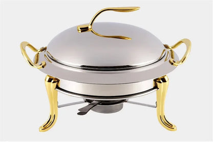 Thickened stainless steel alcohol dry gold pot small hotpot restaurant Pot hotel commercial household shabu fry pot in chizzyz kitchen