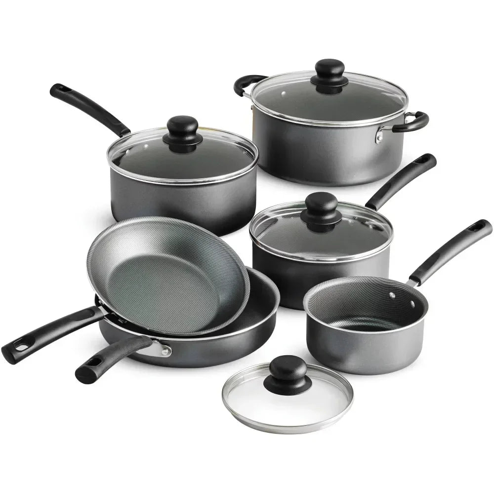 10 Piece Pots and Pans Set for Kitchen Accessories Free Shipping Non-stick Cookware Set Cooking Pot Pan Sets Kits Kit Dining Bar