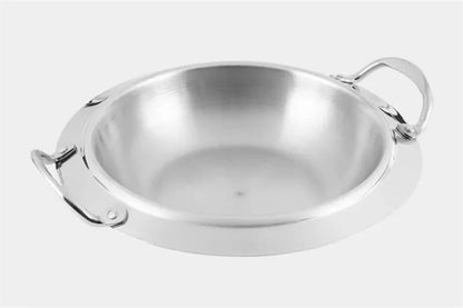 Thickened stainless steel alcohol dry gold pot small hotpot restaurant Pot hotel commercial household shabu fry pot in chizzyz kitchen